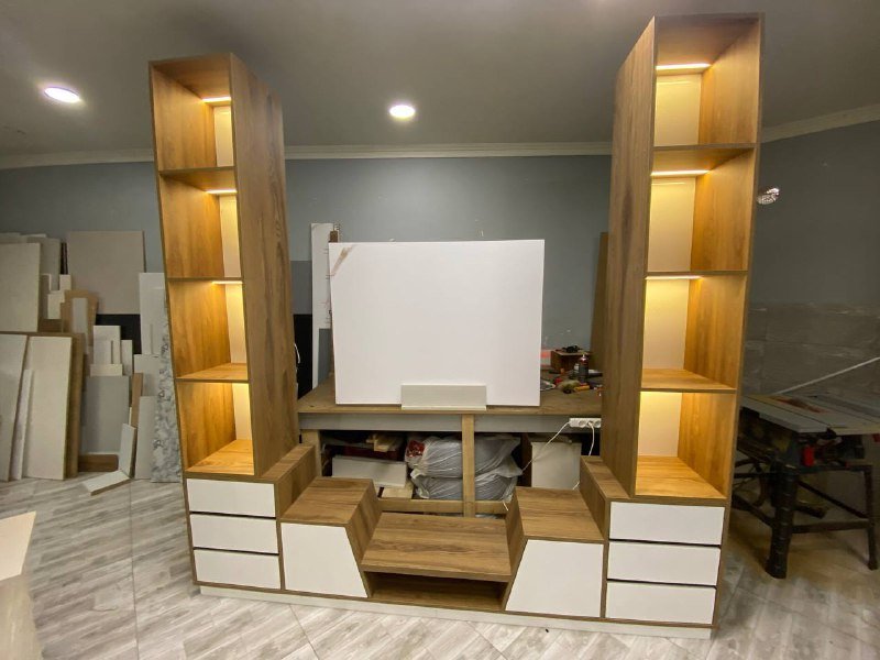 TV зона из МДФ