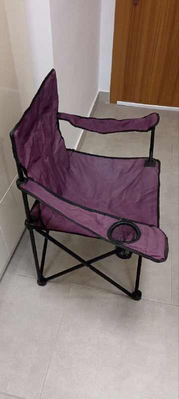 Кресло кемпинговое с подлокотниками и подстаканником 2