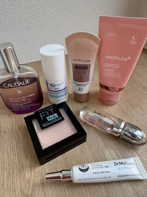 Набор косметики Caudalie, Эфезел, Maybelline, Kiko, Medicube