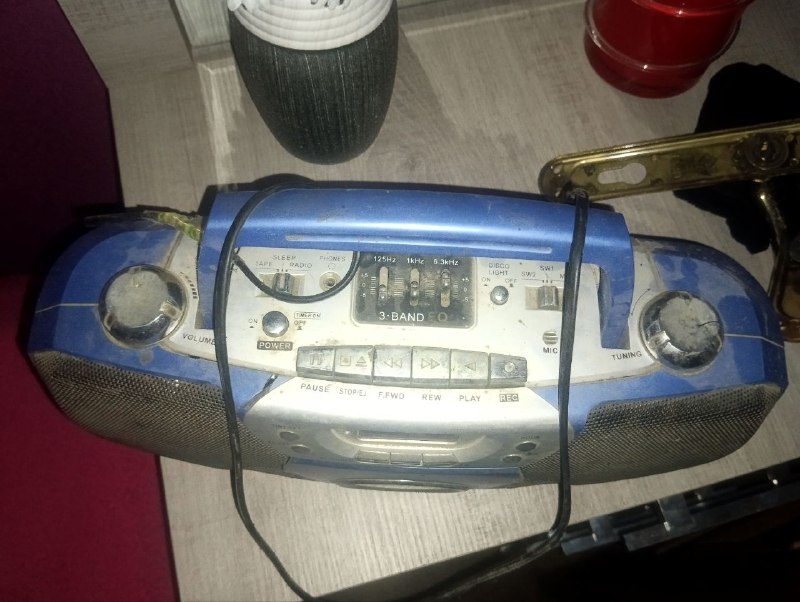 Старое радио магнитофон TopSonic DX-7680L 2