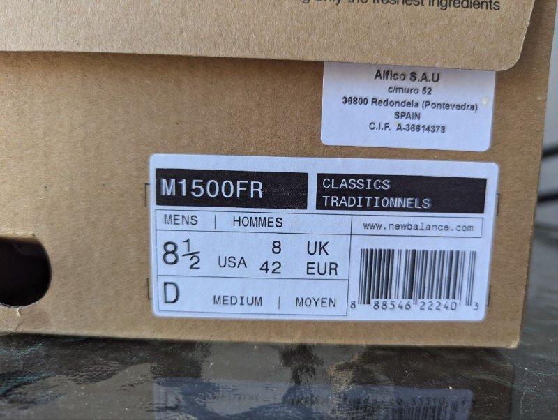 Кроссовки New Balance 1500 мужские 42 EU 6