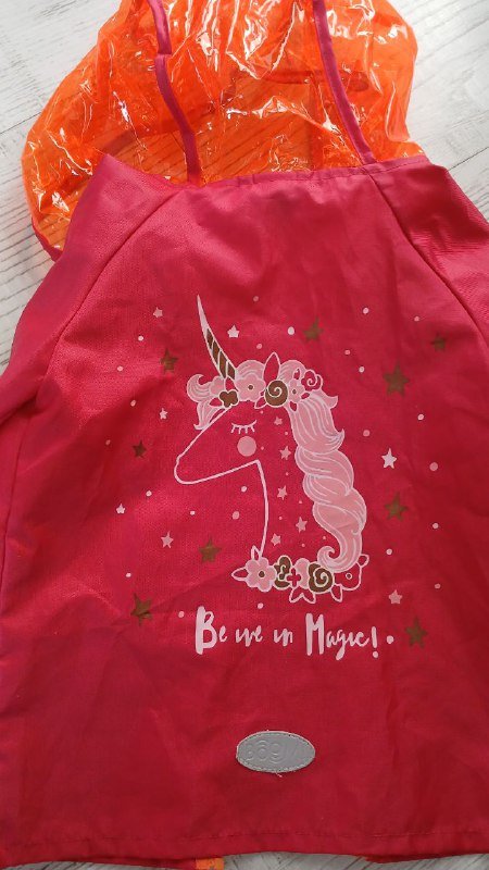 Дождевик детский с единорогом 3