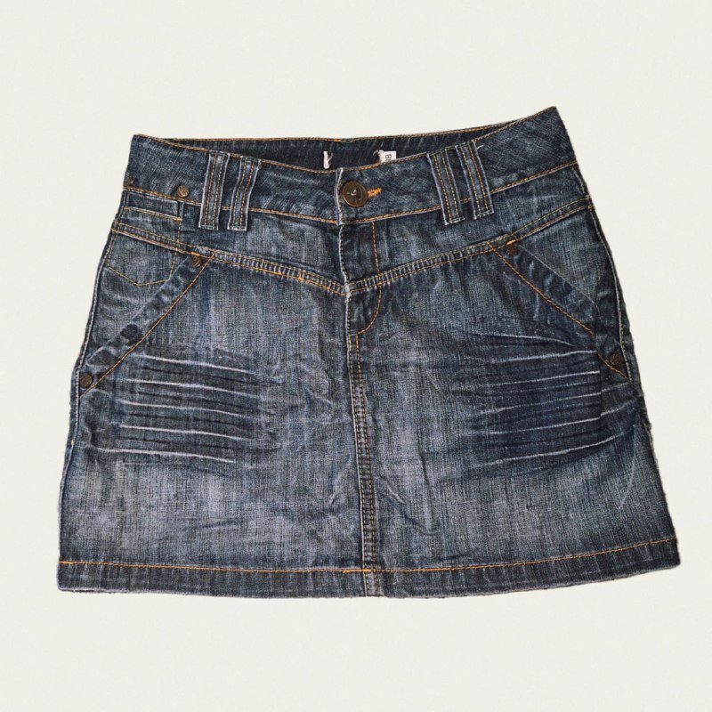 Винтажные джинсовые юбки 38 размера