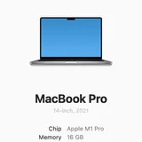MacBook Pro 14 M1 Pro 16 ГБ 512 ГБ 4