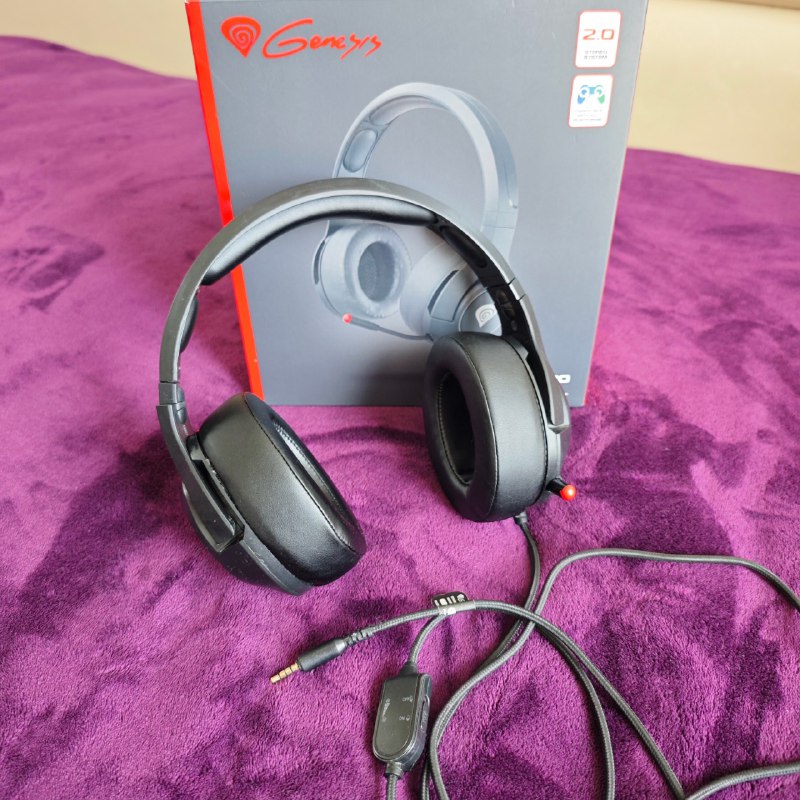 Наушники-гарнитура Genesis Argon 600 Black с микрофоном