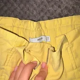 Жёлтые льняные шортики Mango S/M 2