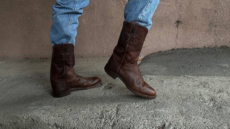 American cowboy leather boots size 39 3