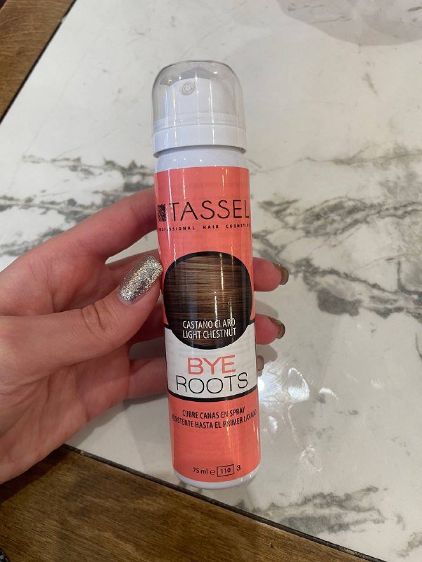 окрашивающий спрей для волос светло-коричневый 1