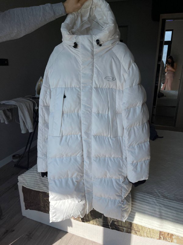 Дубленка кожа с натуральным мехом, Пуховик белый, Пальто 3