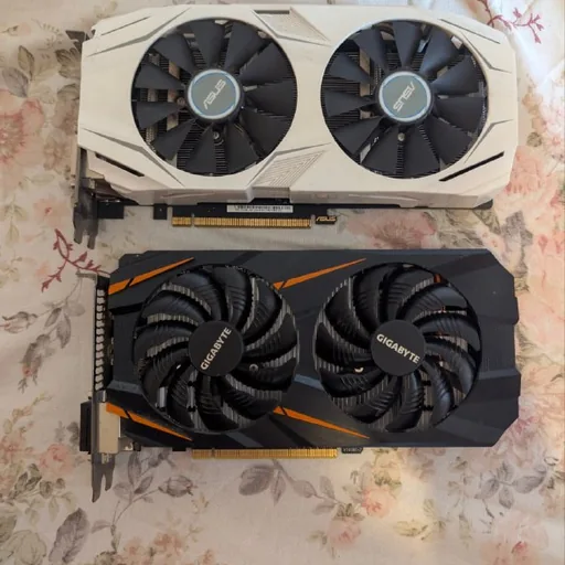 Видеокарты GTX 1060 3GB Asus Dual, Gigabyte Windforce