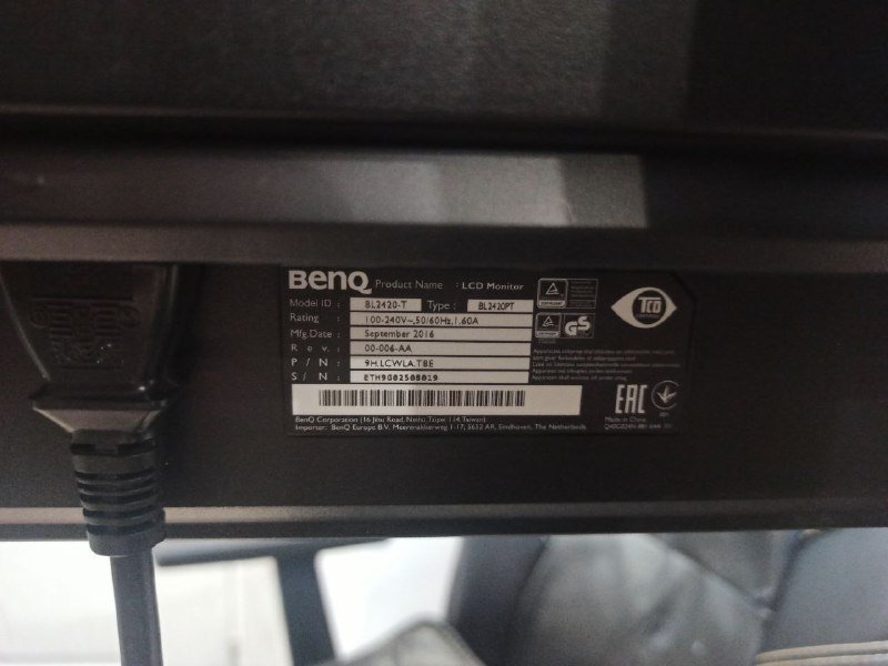 Монитор Benq BL2420PT 24" 2K на запчасти 5