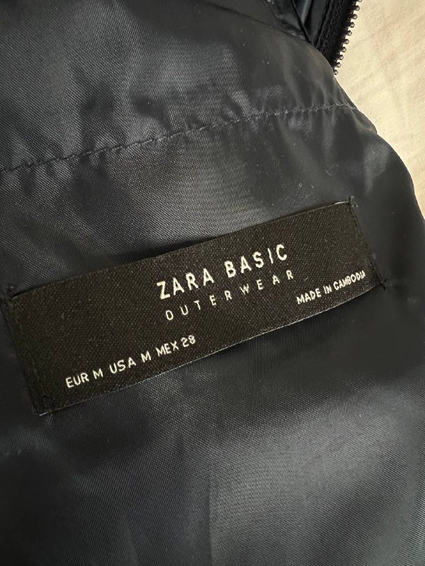 Куртка Zara тёмно-синего цвета размер M 3