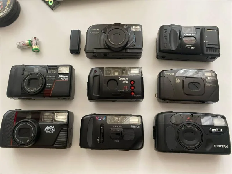 Пленочные фотоаппараты Nikon, Canon, Kyocera, Konica, Chinon, Ricoh, Pentax