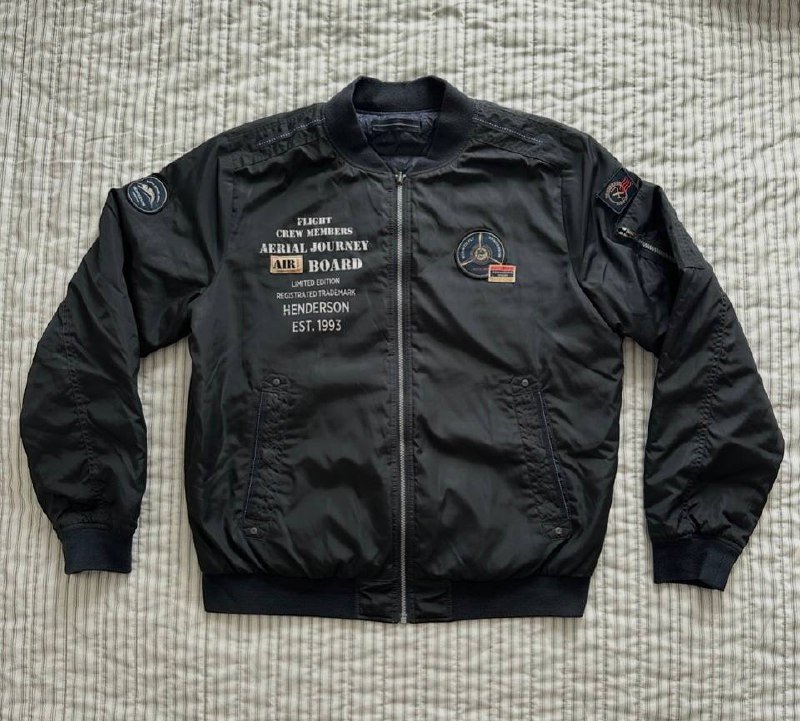 Двусторонняя мужская куртка бомбер Henderson размер 56 XXL