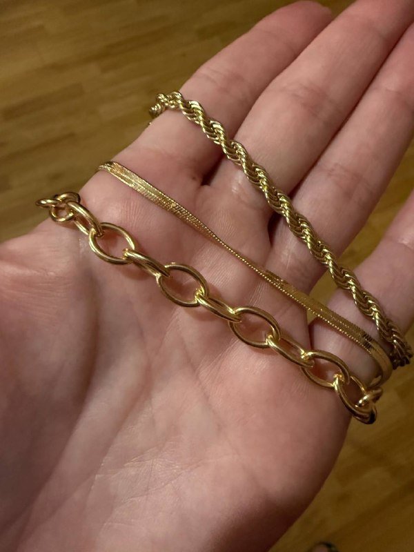 Бижутерия три чепочки Stradivarius