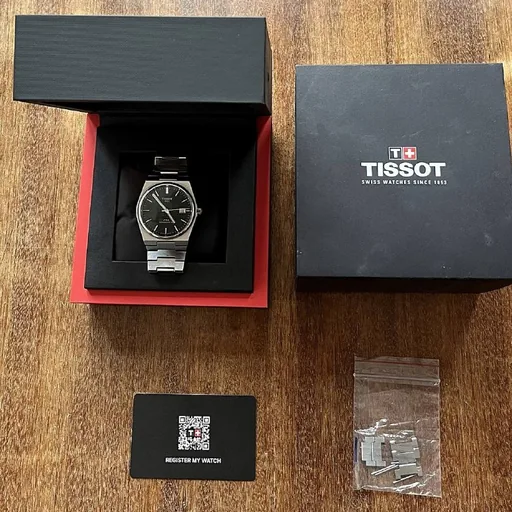 Часы Tissot PRX Powermatic 80, зелёные, корпус 40 мм