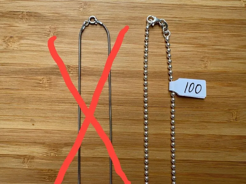 Серебряная цепочка 50 см