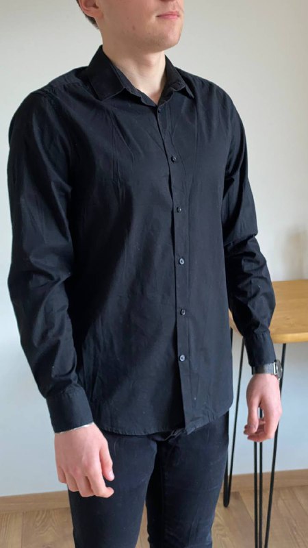 Кардиган Bershka, рубашка черная, джинсы Mavi, кофта коричневая, рубашка Koton, пальто Key Man 8