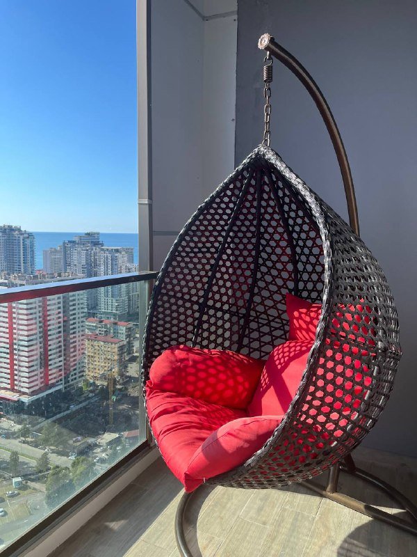 Кресло-кокон с подушкой для балкона и сада 2