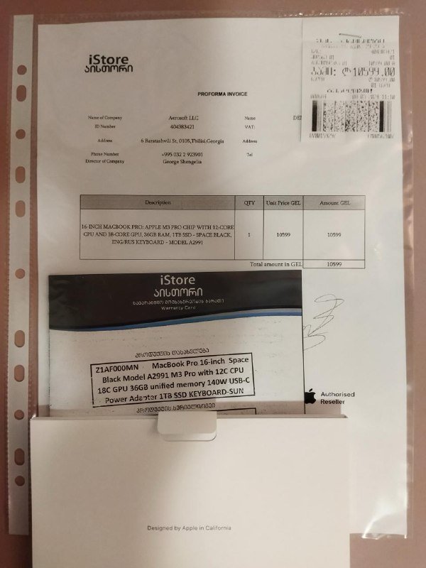 MacBook Pro M3 16-inch 1Tb SSD 36GB RAM 2
