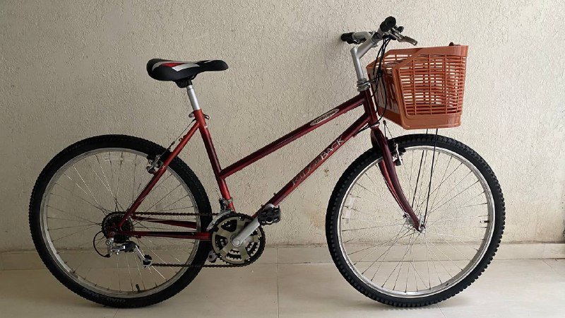 Городской велосипед с корзинкой Shimano 21 скорость