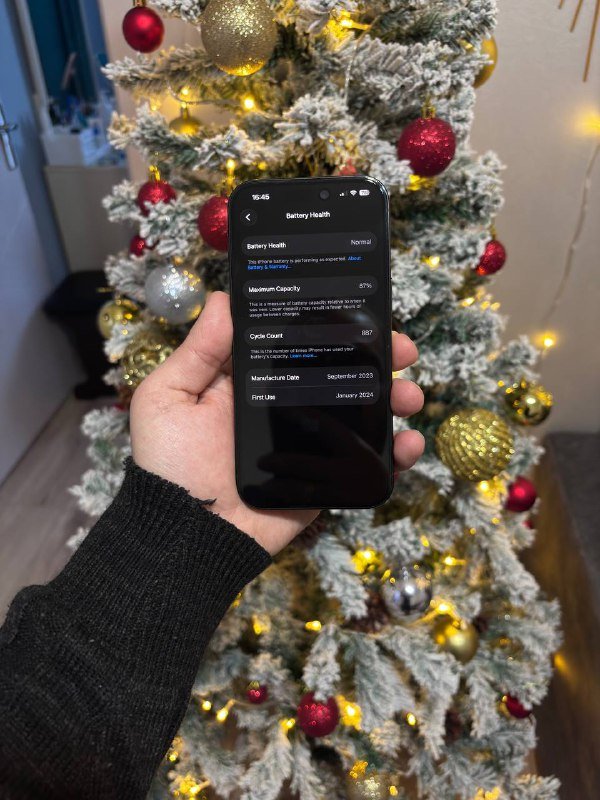 iPhone 15 black 128GB sim + e sim 2