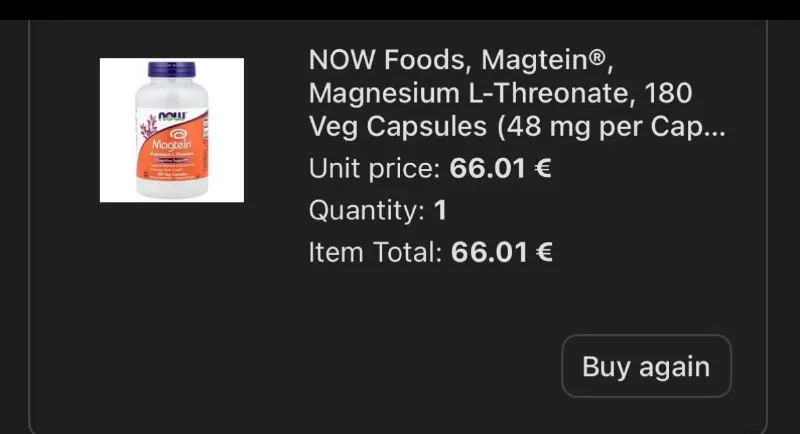 Magnesium L-Threonate NOW Foods Magtein 1
