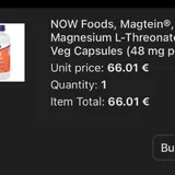 Magnesium L-Threonate NOW Foods Magtein 1