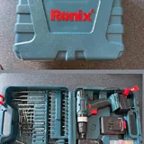 Самокат, сверла, набор Ronix, стеклянная банка, подставка 4