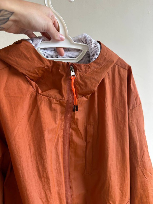 Дождевик унисекс кирпичного цвета размер XL 5