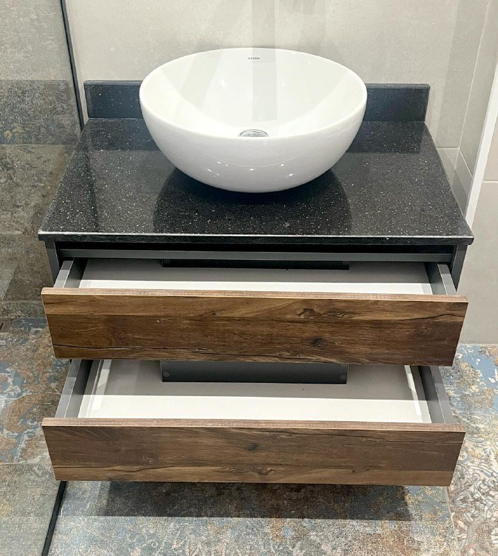 Тумба с раковиной гранитная столешница