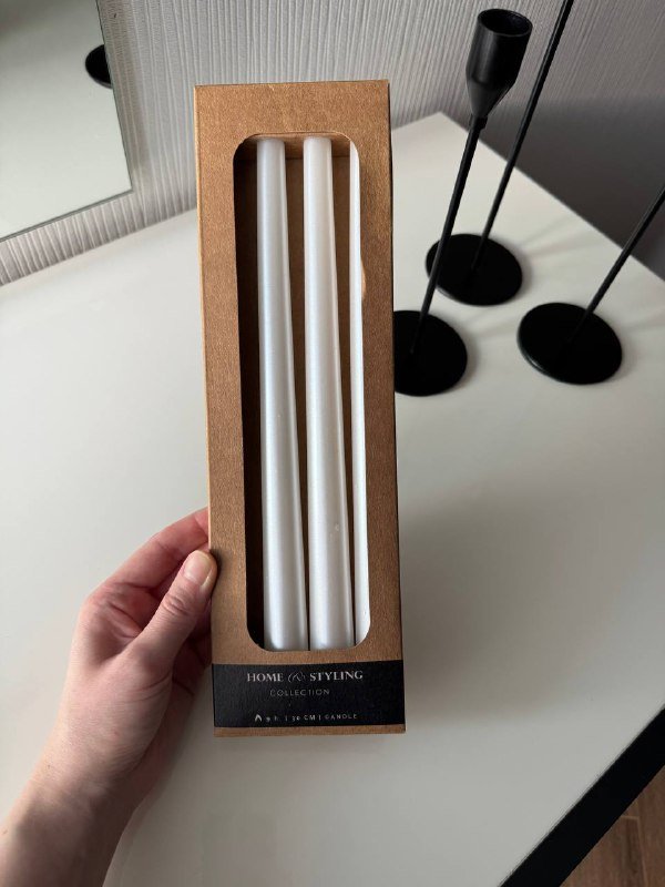 Металлические подсвечники, свечи в подарок 3