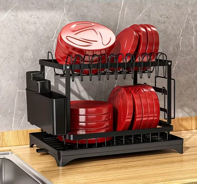 Двухъярусная сушилка для посуды