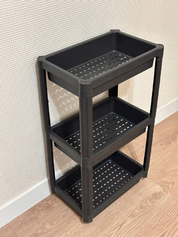 Этажерка черная в 3 яруса, Органайзер подвесной в шкаф 2