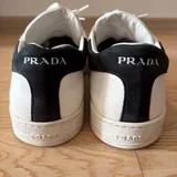 Prada white leather sneakers 3