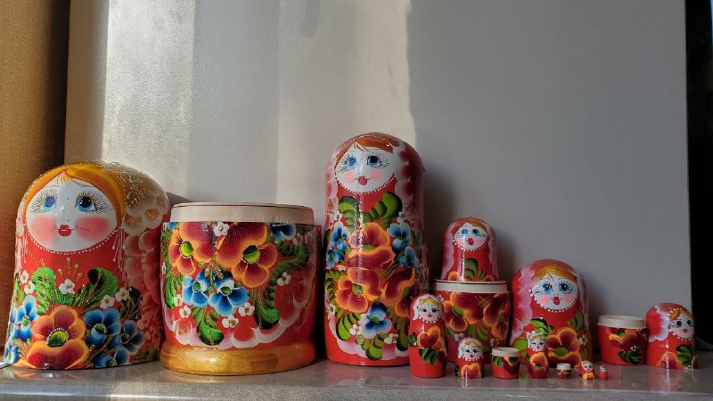 Матрёшки ручного изделия, 10 штук в комплекте 2