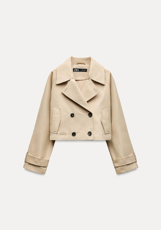 укороченый тренч ZARA 2