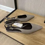 Кожаные балетки ZARA 1