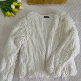 Fur coat, jeans, O’stin shirt 1
