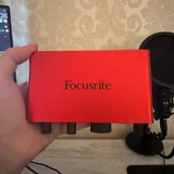 Аудиокарта Focusrite Scarlett Solo, микрофон AKG P420 1