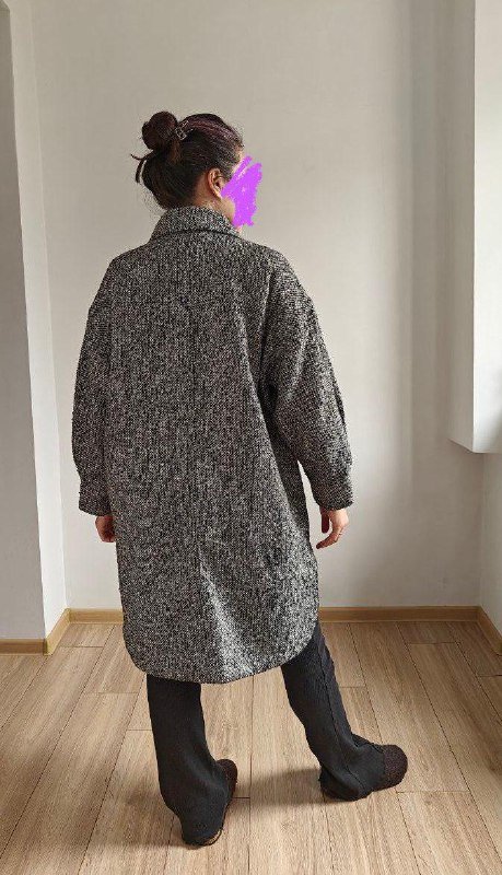 Пальто женское H&M размер S полиэстер теплое 3