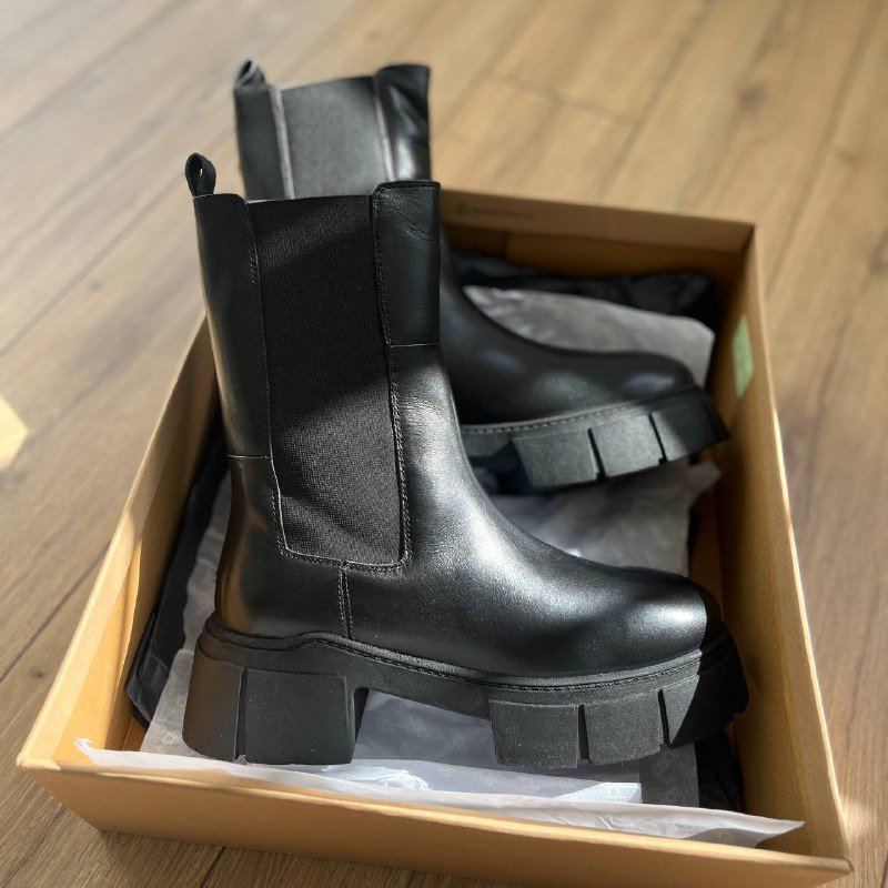 ASOS DESIGN ботинки из натуральной кожи, размер 39 3