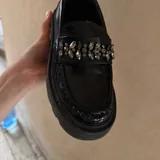 Черные женские лоферы Zara 2