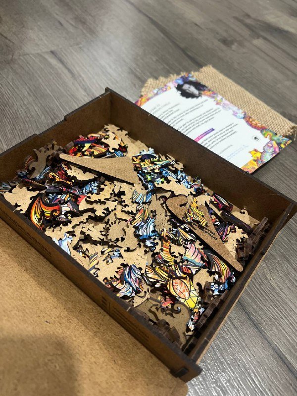 Деревянные пазлы Лиса, Тигр 180 деталей 3