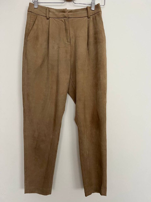 Брюки замшевые бежевые Zara XS