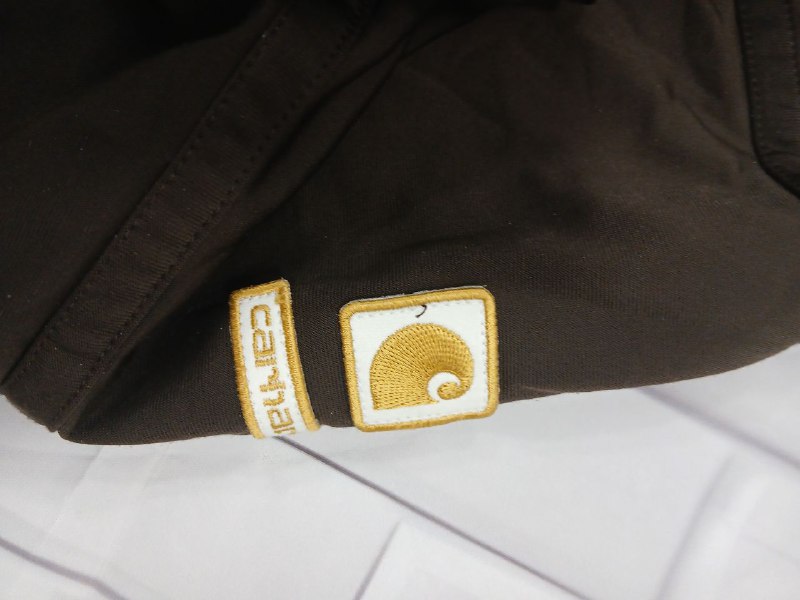 Мужская куртка Carhartt коричневая, размер M 7