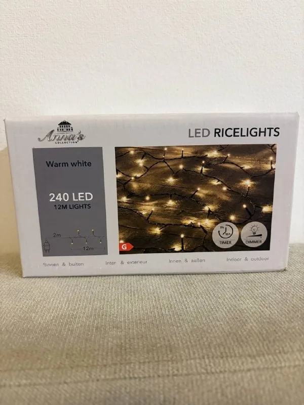 Гирлянда LED с теплым белым свечением 1